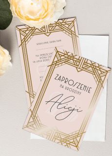 Personalizowane zaproszenia na 25 urodziny GLAMOUR