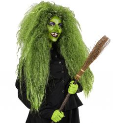 Zielona peruka WIEDMY na Halloween