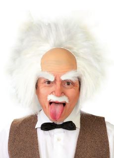 Peruka Albert Einstein NAUKOWIEC szalony naukowiec kostium naukowca peruka bia�a bia�a peruka
