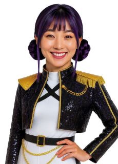 Granatowa peruka K-POP koki