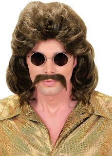 M�ska PERUKA LATA 70 br�zowa peruka m�ska lata 70 peruka m�ska peruka imprezowa