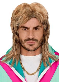 Peruka mska lata 80 MULLET