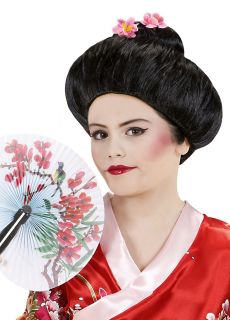 Czarna peruka Japonki SAKURA