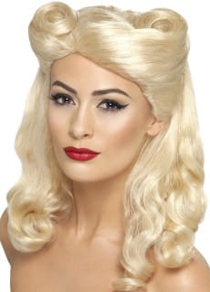 Peruka PIN UP lata 40. blond