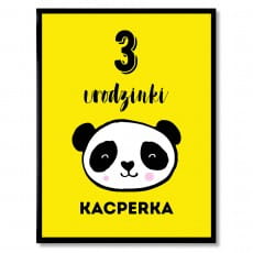 Plakat personalizowany 31x41 cm PREZENT DLA TRZYLATKA