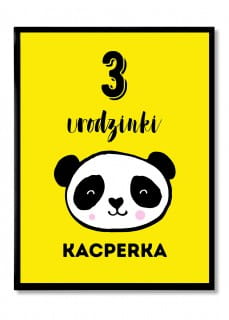 Plakat personalizowany 31x41 cm PREZENT DLA TRZYLATKA