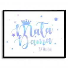 Plakat z imieniem dziecka MAA DAMA holo