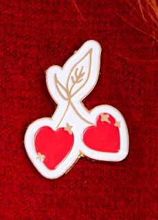 Przypinka emaliowana pin WISIENKI