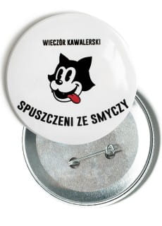 Przypinka na wieczr kawalerski SPUSZCZENI 7,5 cm 