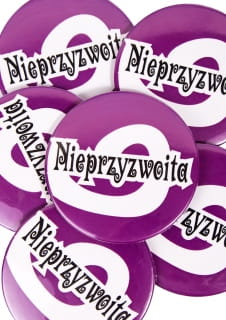 Przypinka na wieczr panieski NIEPRZYZWOITA