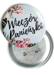 Przypinka na wieczr panieski KWIATY 7,5 cm 