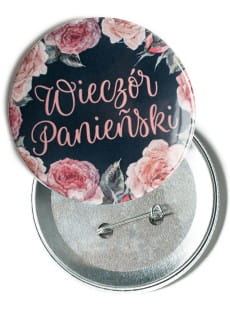 Przypinka na wieczr panieski VINTAGE ROSE 7,5cm 