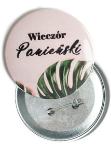 Przypinka na wieczr panieski MONSTERA 7,5 cm 