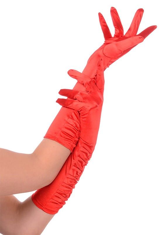 Rękawiczki karnawałowe czerwone