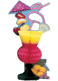 Rozeta na st TROPIKALNY DRINK ozdoba hawajska 33cm