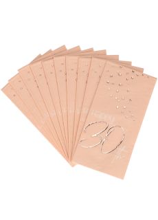 Serwetki 30 URODZINY Elegant Blush (10szt.)