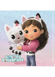 Papierowe serwetki KOCI DOMEK GABI 33cm (20szt.)