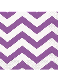 Serwetki CHEVRON fioletowe (16szt.)
