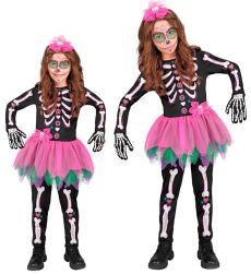 Str�j SZKIELECIK Dia de los Muertos dla dziewczynki - 140cm