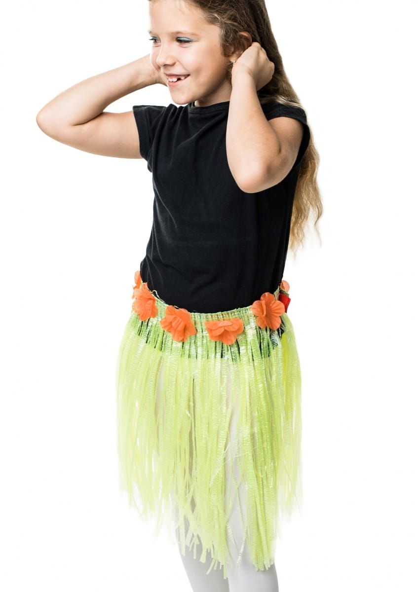 Spódnica hawajska dziecięca zielona 