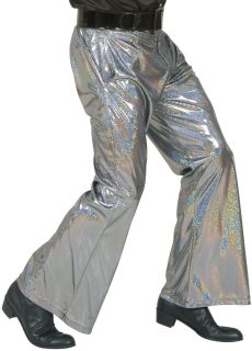 Spodnie DZWONY srebrne - M/L