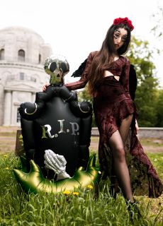 Stoj�cy balon halloweenowy NAGROBEK XXL
