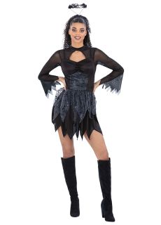 Str�j CZARNY ANIO� przebranie Halloweenowe str�j na halloween kostium na halloween str�j damski