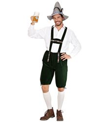 Str�j Bawarczyka SPODNIE Z SZELKAMI zielone - XL str�j bawarski m�ski str�j na oktoberfest oktoberfest stroje