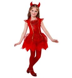 Str�j na Halloween dla dziewczynki DIABE�EK 104cm