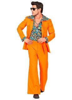 Str�j m�ski lata 70 POMARA�CZOWY GARNITUR - L str�j lata 70 m�ski garnitur lata 70 str�j disco m�ski
