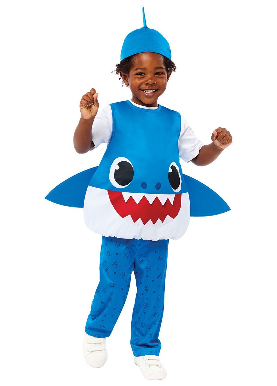 Strj dla dzieci BABY SHARK niebieski 2-3 lata