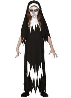 Halloweenowy strj zakonnicy dla dziewczynki 10-12 lat