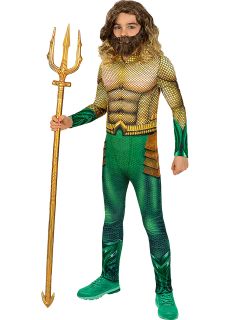 Dzieci�cy str�j AQUAMAN 5-6 lat kostium aquaman stroje na halloween dla dzieci str�j superbohatera