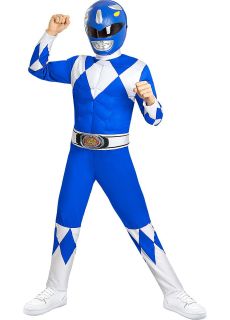 Str�j dzieci�cy Power Ranger NIEBIESKI na 5-6 lat kostium power rangers str�j power rangera