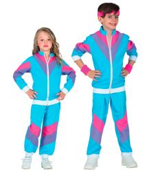 Str�j lata 80. dla dzieci DRESY niebieskie 140cm