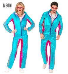 Str�j lata 80 - dresy niebieskie - M