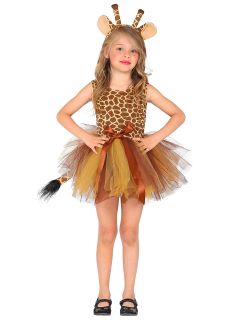 Sukienka �YRAFA str�j �yrafy dla dziewczynki 128 cm kostium �yrafy �yrafa str�j dla dzieci przebranie na bal