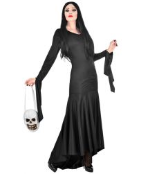 Str�j na Halloween gotycka dama MORTICIA - L