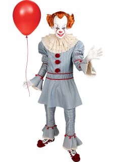 Halloweenowy str�j PENNYWISE - L kostium na halloween str�j m�ski kostium klauna kostium horror
