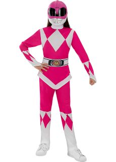 Str�j dla dziewczynki POWER RANGER r�owy 5-6 lat str�j karnawa�owy dla dziewczynki  r�owy Power Ranger