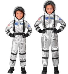 Str�j ASTRONAUTY srebrny 116cm