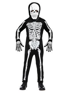 Str�j SZKIELET na Halloween dla dzieci 116cm