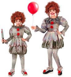 Str�j na Halloween ZAB�JCZY CLOWN dla dziewczynki - 116cm