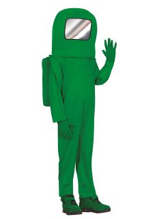 Strj Among Us KOSMONAUTA zielony 10-12 lat