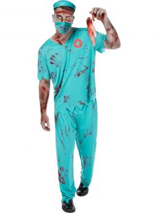 Str�j m�ski na Halloween ZOMBIE chirurg - L
