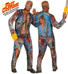 Str�j na Halloween m�ski - ZOMBIE PSYCHO - XXL