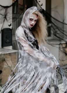 Halloweenowa peleryna ZOMBIE - L/XL