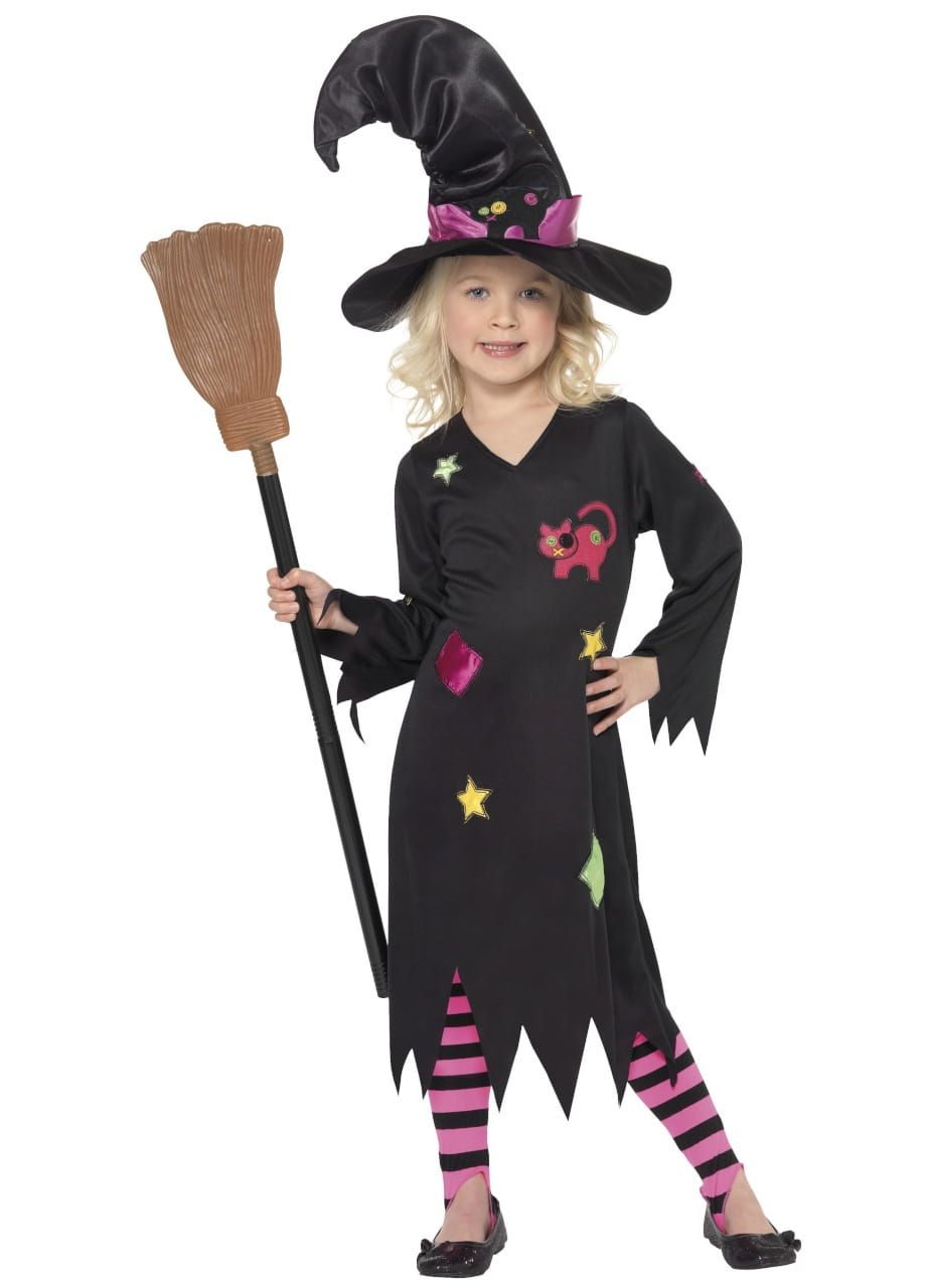 Przebranie CZAROWNICY strój Halloween dla dziewczynki 3-4 lata