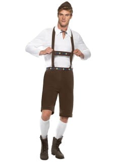 Mski strj bawarski OKTOBERFEST brzowy - XL