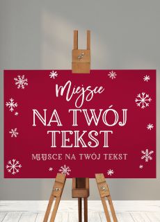 witeczna tablica powitalna TWJ TEKST